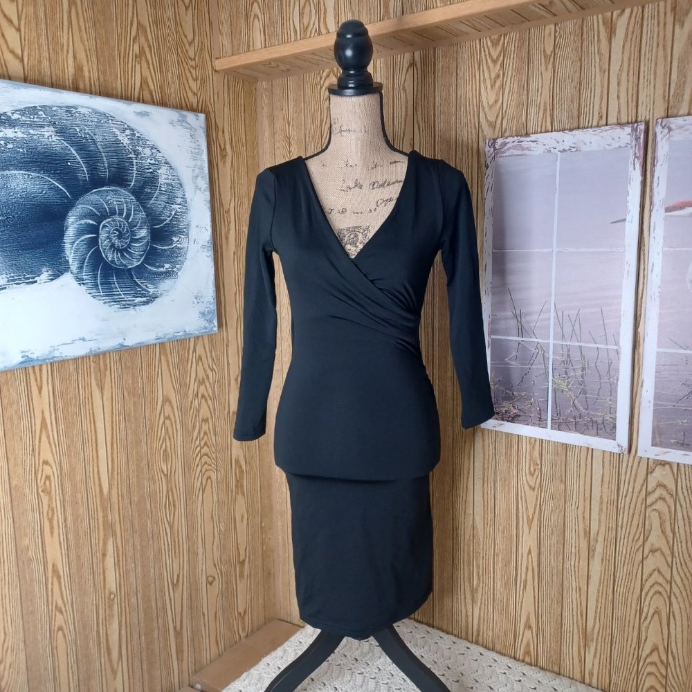 RoseDress comfy longsleeve v neck  dress